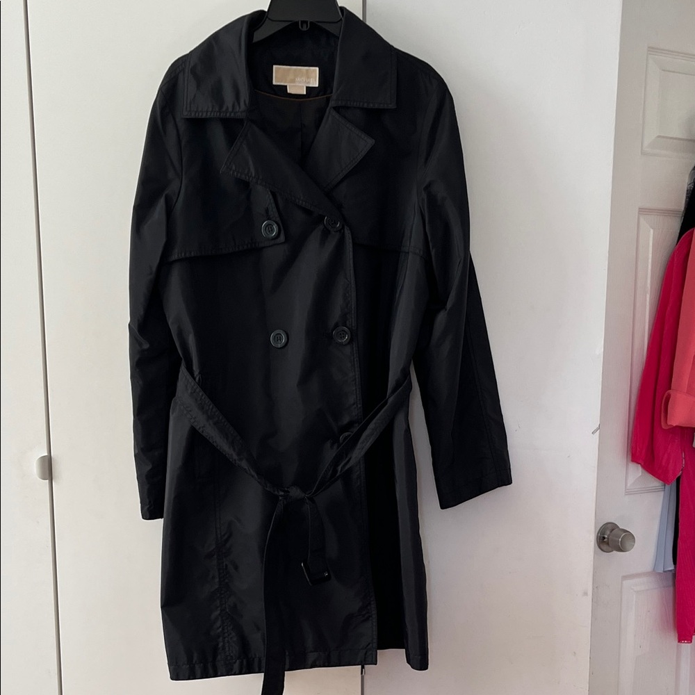 Michael Kors Classic Black Trench Coat
